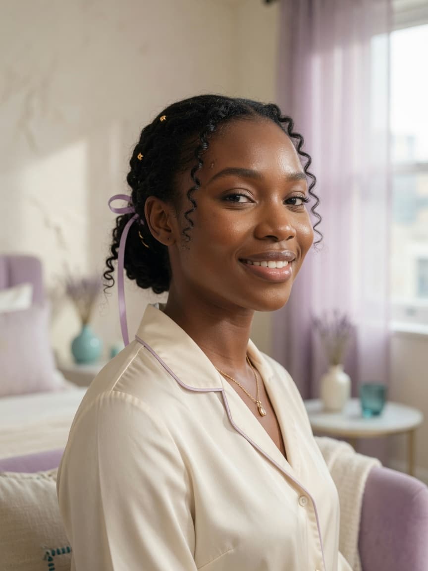 Woman outdoors with clear, healthy skin